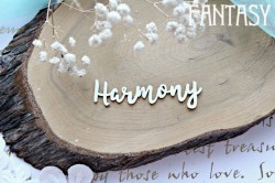 Чипборд Fantasy "Надпись Harmony 764" размер 7,2*2 см
