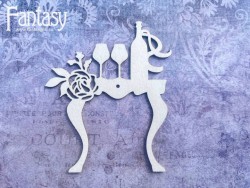 Чипборд Fantasy «На седьмом небе» (Стол молодоженов 2941), размер 8,4*7 см