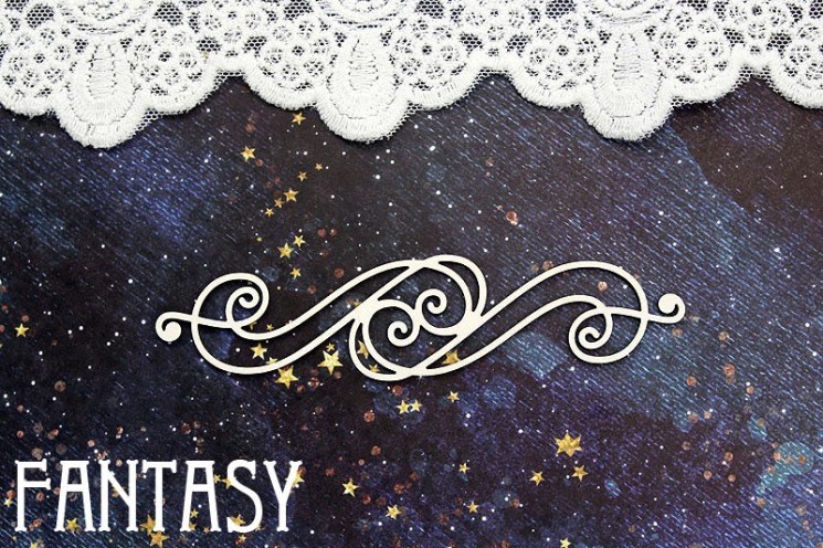 Чипборд Fantasy "Завитки 1354" размер 10,3*2,4 см
