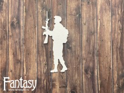 Чипборд Fantasy "Солдат 2629", размер 8,3*3,6 см