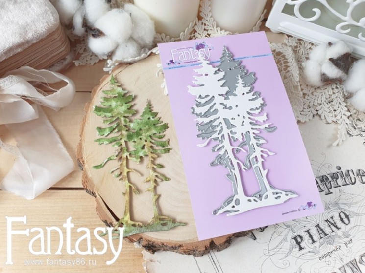 Нож для вырубки Fantasy «Елки 1590» размер 6,2*12,7 см