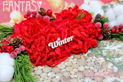Чипборд Fantasy "Надпись Winter 1566" размер 6,5*1,5см