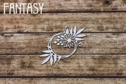 Чипборд Fantasy  "Мини рамка с осенней композицией 2258" размер 7,5*3,5 см