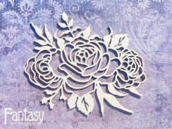 Чипборд Fantasy «На седьмом небе» (Цветочная композиция 2928), размер 9*8 см
