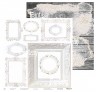 Набор бумаги FANTASY коллекция "Сиреневый туман" размер 30*30 см, 190гр, 9 листов + бонус