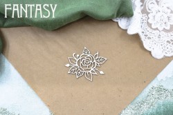 Чипборд Fantasy "Маленький букет роз", размер 5,5х4,5 см