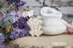 Чипборд Fantasy "Зайка 275", размер 4,4*5,5 см