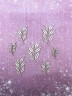 Чипборд Fantasy «Снежные объятия (Новогодние Листочки) 3069» размер от 2,9*1,8 см до 5,9*3,1 см