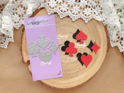 Нож для вырубки FantasyScrap "Четыре масти ", Fd-1731, размер: от 2*2,2 до 3*2,5 см