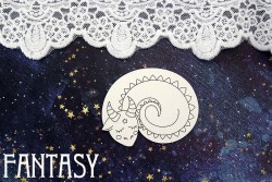 Чипборд Fantasy "Спящий дракон 1436" размер 6*4,6 см