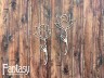 Чипборд Fantasy «Пара цветов 2603» размер 3,3*7,8 см (2 шт)