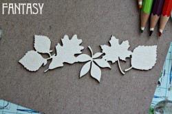Чипборд Fantasy "Растяжка листья 1316" размер 10,7*4,8 см