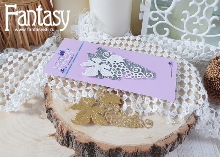 Нож для вырубки Fantasy ""Вьющийся виноград 1434", размер 7.5*4.2 см