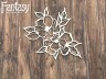 Чипборд Fantasy «Дверь в лето (Распустившийся цветок) 2866» размер 7,2*9,2 см