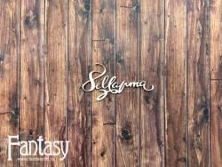 Чипборд Fantasy надпись «8 марта 2577» размер 6*3,5 см