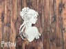 Чипборд Fantasy «Девушка с цветами 2559» размер 6,5*11,6 см