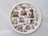 Тканевые высечки Fantasy на картоне 1 мм "Шарман 68", в наборе 24 шт