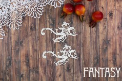 Чипборд Fantasy «Завитковый узор 2449» размер 7,7*4,4 см