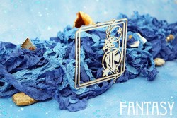 Чипборд Fantasy "Рыбка в рамке 1481" размер 7,5*8,2 см