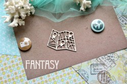 Чипборд Fantasy "Карта 850 " размер 6*4,5 см