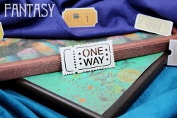 Чипборд Fantasy "Билет "ONE WAY" 2058", размер 5,6х2,9 см