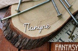 Чипборд Fantasy надпись "Папуле", размер 5.5*3 см