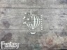 Чипборд Fantasy «Воздушный шар с цветами 3211» размер 7,5*8,9 см