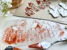 Трафарет Fantasy "Домики", толщина пластика 0,5 мм,  размер 10,5*20 см