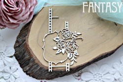 Чипборд Fantasy "Кинопленка с розами 642 " размер 11,7*7,5 см