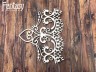 Чипборд Fantasy «Кружевной узор 2564» размер 10,5*9,2 см
