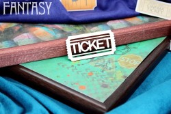 Чипборд Fantasy "Билет TICKET 2059" размер 4,5*2, 3см