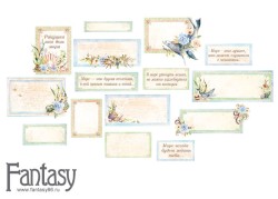 Высечки на картоне Fantasy "Теплое лето - 13", толщина картона 1 мм , 15 шт в наборе