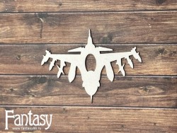 Чипборд Fantasy "Самолет  2682", размер 5*5 см