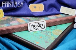 Чипборд Fantasy "Билет «TICKET»  2090" размер 4,5*2,4см