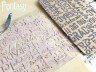 Трафарет Fantasy "Шрифт", толщина пластика 0,5 мм, размер 21*15 см