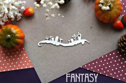 Чипборд Fantasy "Кладбище 916" размер 10,2*2,7 см