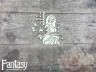 Чипборд Fantasy «Мамино счастье (Будущая мама с цветочком 3208)» размер 9,5*8,5 см