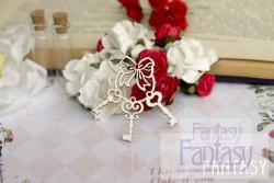 Чипборд Fantasy "Ключи Алиса 120" размер 4,2*4,5 см