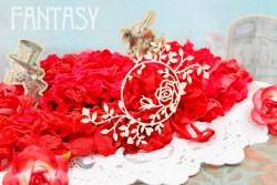 Чипборд Fantasy "Рамка с розами 1866" размер 11*7 см