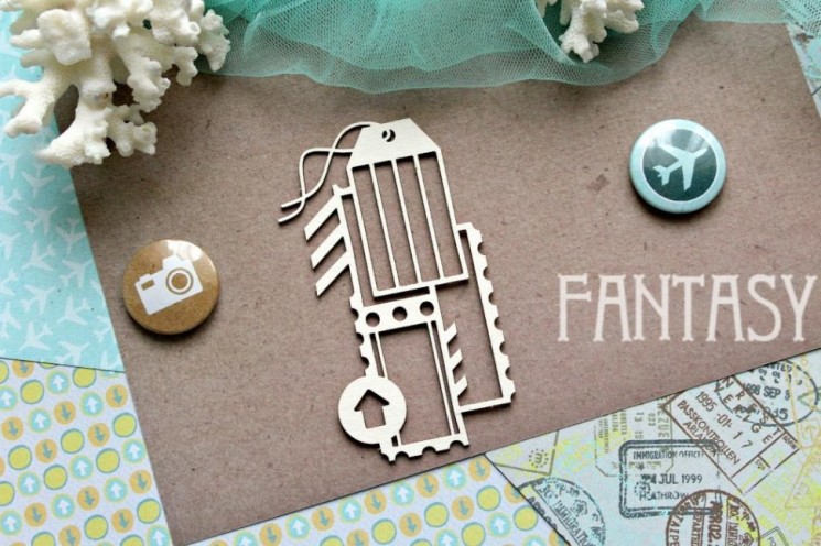 Чипборд Fantasy "Путешествие 829" размер 9,2*5,2 см