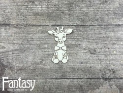 Чипборд Fantasy «Мамино счастье (Жирафик 3272)» размер 4*5,7 см