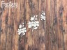 Чипборд Fantasy набор «Нежные букетики 2595» размер от 4,4*1,9 см до 6,4*4 см