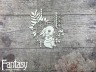 Чипборд Fantasy «Мамино счастье (Зайка в рамке 3219)» размер 9,8*8,3 см