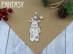 Чипборд Fantasy "Свинка клоун 650" размер 2.7*7 см