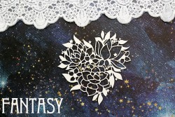 Чипборд Fantasy "Букет цветов 1408" размер 9,2*9,8 см