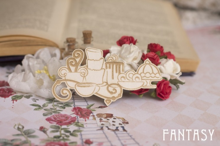 Чипборд Fantasy "Чаепитие" размер 9*5 см