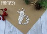 Чипборд Fantasy "Свинка с веночком 662" размер 5*6.5 см