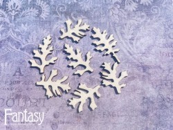 Чипборд Fantasy «На седьмом небе» (Листочки 2936), размер от 2,4*2 см до 3,4*1,8 см