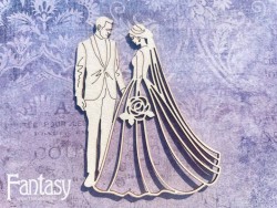 Чипборд Fantasy «На седьмом небе» (Молодожены 2924) размер 7*9,3 см
