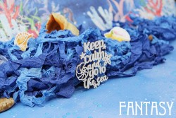 Чипборд Fantasy "Надпись Keep calm and go to the sea 1497" размер 5,8*5,3 см